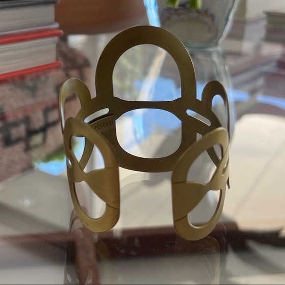 ✨ Missoni Gold / Brass Cuff Bracelet - Vintage ✨ - Picture 6 of 8